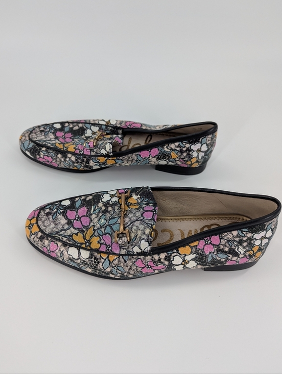 Sam Edelman Shoes - Sam Edelman Loraine Floral Python Bit Loafers Office Workwear 6 Feminine Slip On